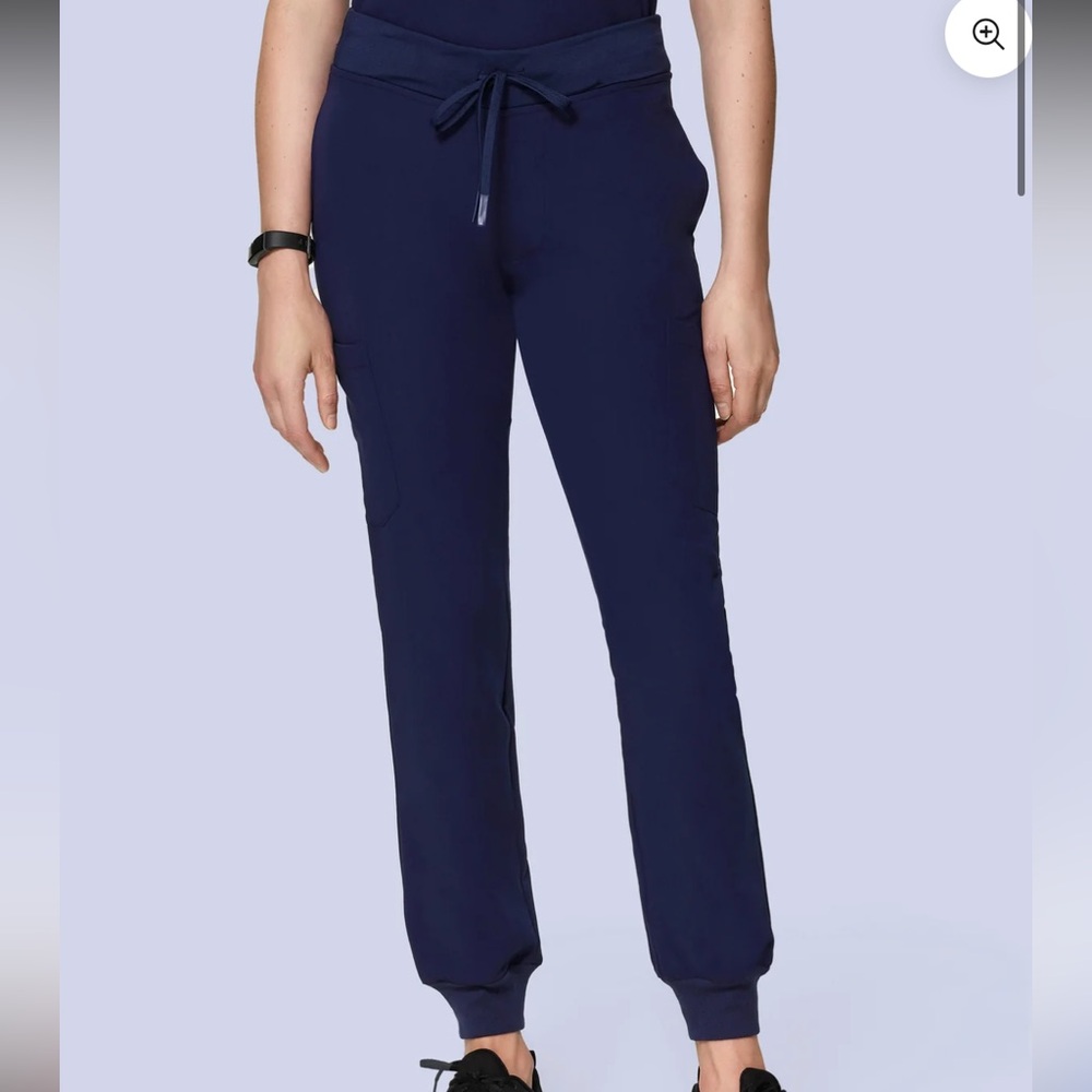 Navy Women's V-Neck Scrub Set - Brand - Picture 2 of 8